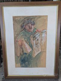 quadro dipinto a mano vintage 