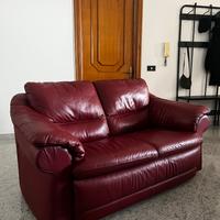 Divano bordeaux due posti