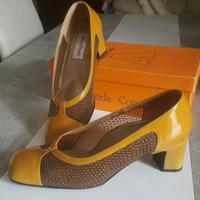 scarpe Valleverde Vera pelle cuoio décolleté 