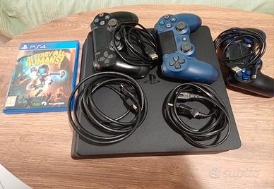 Ps4 Slim 1Tb+ 3 controller + gioco + accessori