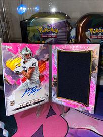 Brock Bowers booklet /50 topps inception nfl 2024