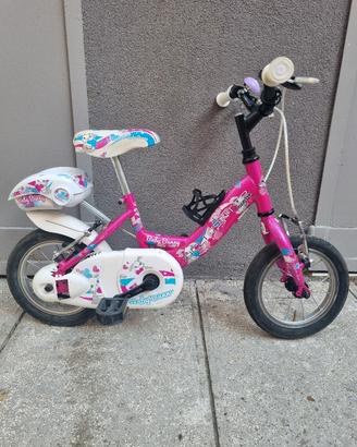 Bicicletta 12 pollici fucsia 