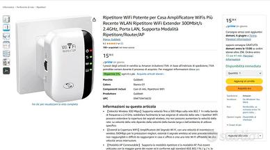 Ripetitore WiFi Potente per Casa Amplificatore