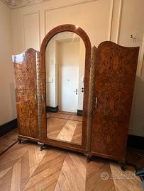 Armadio in radica anni 50