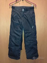 Pantaloni sci neri Wed'ze bambino