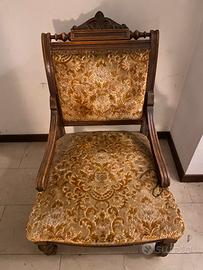 Set 4 poltroncine antiche - antiquariato