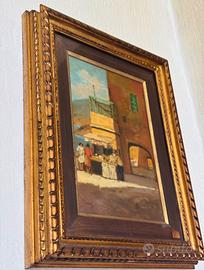 Dipinto d’epoca olio su tavola XIX Oscar Ricciardi