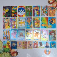 Card The Simpsons, Garfield, Digimon, Pokemon, ecc