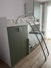 Cameretta bambini con letto a castello