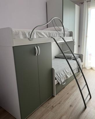 Cameretta bambini con letto a castello