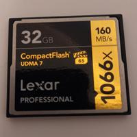 Compact flash Lexar 32gb