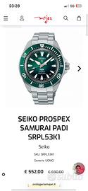 Seiko samurai PADI
