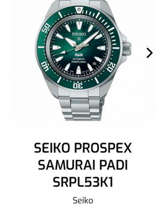 Seiko samurai PADI