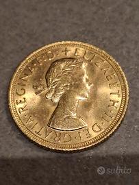 Sterlina d’oro Elisabetta II 1963