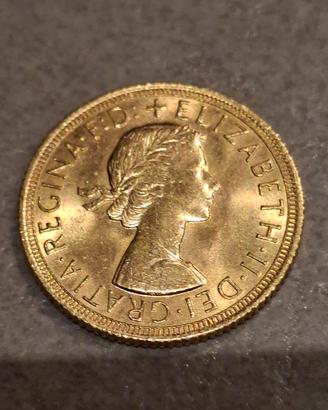 Sterlina d’oro Elisabetta II 1963
