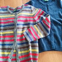 cardigan maglione lana Benetton 4/5 anni bambina