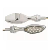 Frecce Led 12V Cromate Omologate Moto Custom Naked