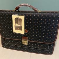 Cartella/valigia Basile in pelle, nuova