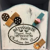 Targa quadretto Pasticceria in legno