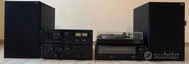 Impianto stereo vintage imperial con giradischi