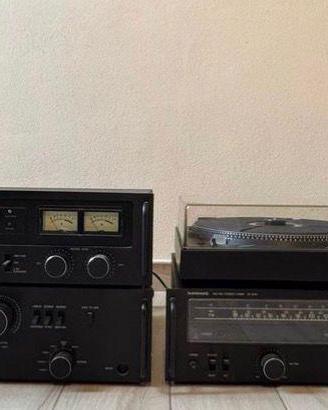 Impianto stereo vintage imperial con giradischi