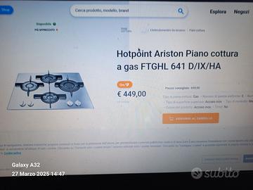 Piano cottura hot point ariston