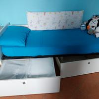 letto singolo con materasso 