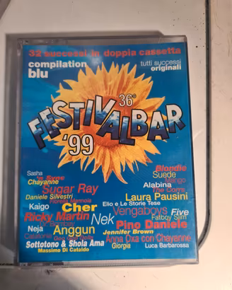 Cofanetto Doppio Musicassette FESTIVALBAR 99 BLU 