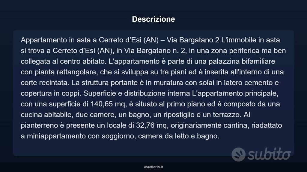 Appartamento – Cerreto d'Esi, Case Bargatano Alto - Vista 4