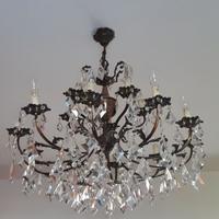 Lampadario in gocce di cristallo