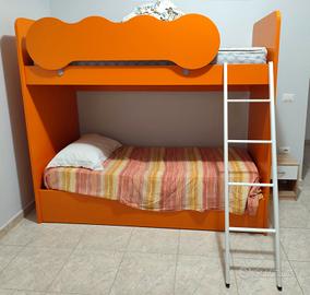 letto a castello con cassettone