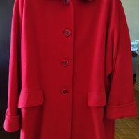 Cappotto donna rosso vintage