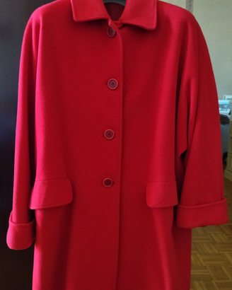Cappotto donna rosso vintage