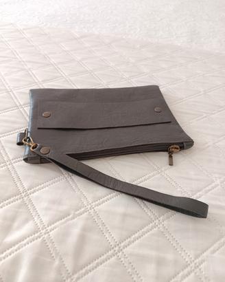 Pochette uomo in vera pelle