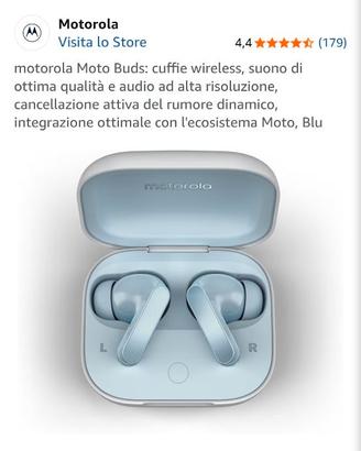 CUFFIE SENZA FILI ANCORA IMBALLATE MOTOROLA BUDS