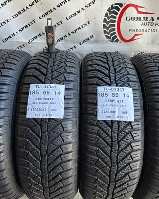 4 PNEUMATICI 185/65 R14 SEMPERIT 4 STAGIONI 95%