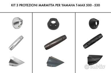 Kit 3 protezioni marmitta yamaha t-max 500 530