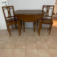 Tavolo consolle + 2 sedie