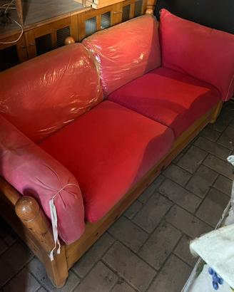 Divano letto vintage anni ‘70 stile chalet