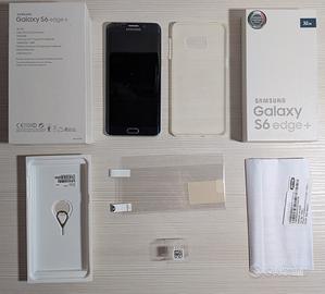 Samsung Galaxy S6 Edge+ con scatola, cover e pell