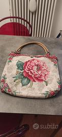 borsa in cretonne fatta a mano 