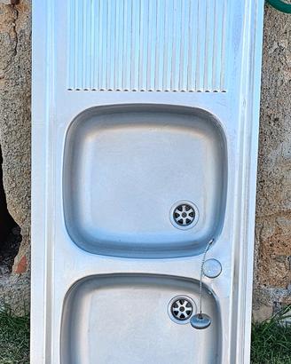 LAVELLO INOX MARCA ARISTON DOPPIA VASCA 