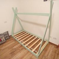 Letto Montessori azzurro