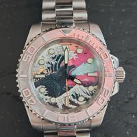 Orologio SeikoMod Godzilla realizzato su commissio