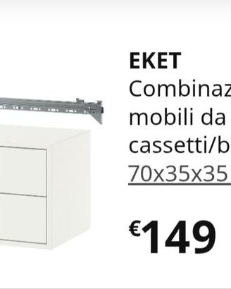 Comodino/cassettiera Ikea eket