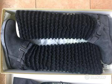 Twin Set - Stivali con gambale in maglia