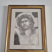 Quadro Gesù Bianco e Nero