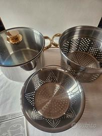 Set da cucina in acciaio inossidabile