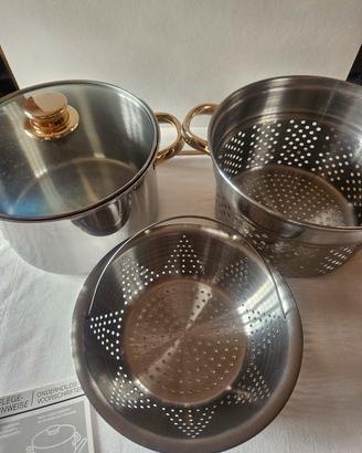 Set da cucina in acciaio inossidabile