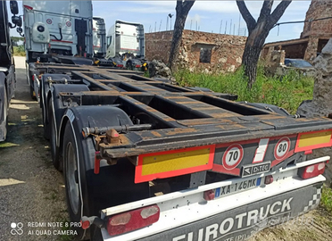 Semirimorchio Porta Container D-Tech Allungabile